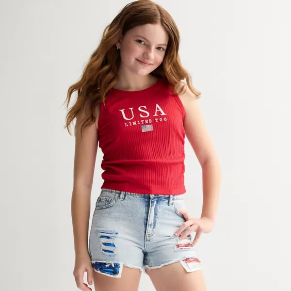Топ с американской застежкой сбоку для девочек 7-16 лет Limited Too, красный
Топ с американской застежкой сбоку для девочек 7-16 лет Limited Too, красный