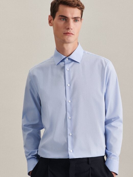 Деловая рубашка с длинным рукавом Seidensticker, голубой
Деловая рубашка с длинным рукавом Seidensticker, голубой