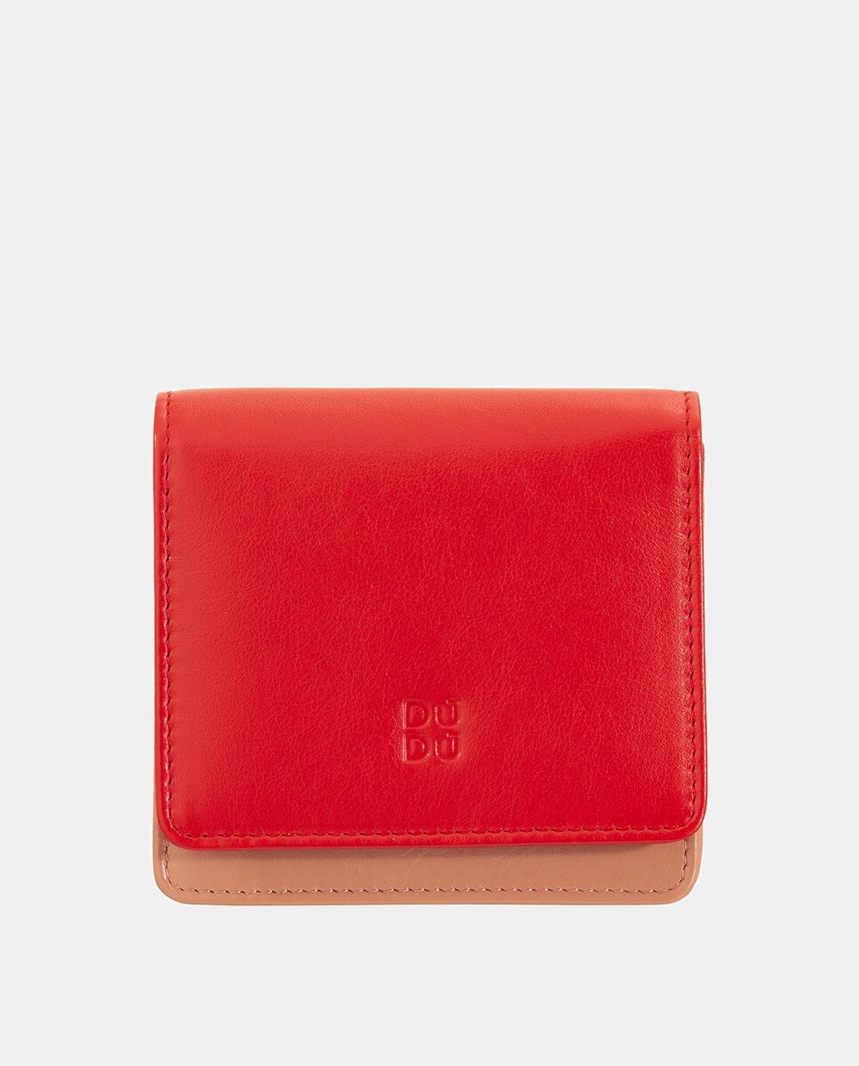 Маленький кошелек из телячьей кожи наппа красного цвета с клапаном и пуговицей Dudu, красный
Маленький кошелек из телячьей кожи наппа красного цвета с клапаном и пуговицей Dudu, красный