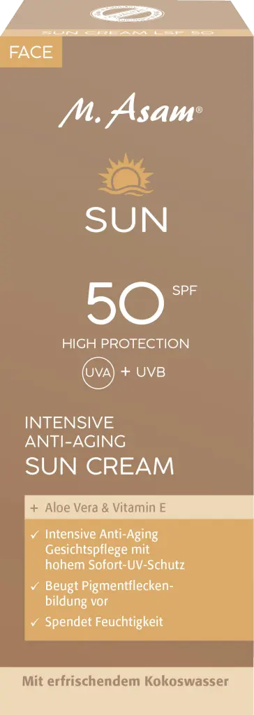 Солнцезащитный крем M. Asam SUN Intensive Anti-Aging Sun Cream LSF 50
Солнцезащитный крем M. Asam SUN Intensive Anti-Aging Sun Cream LSF 50