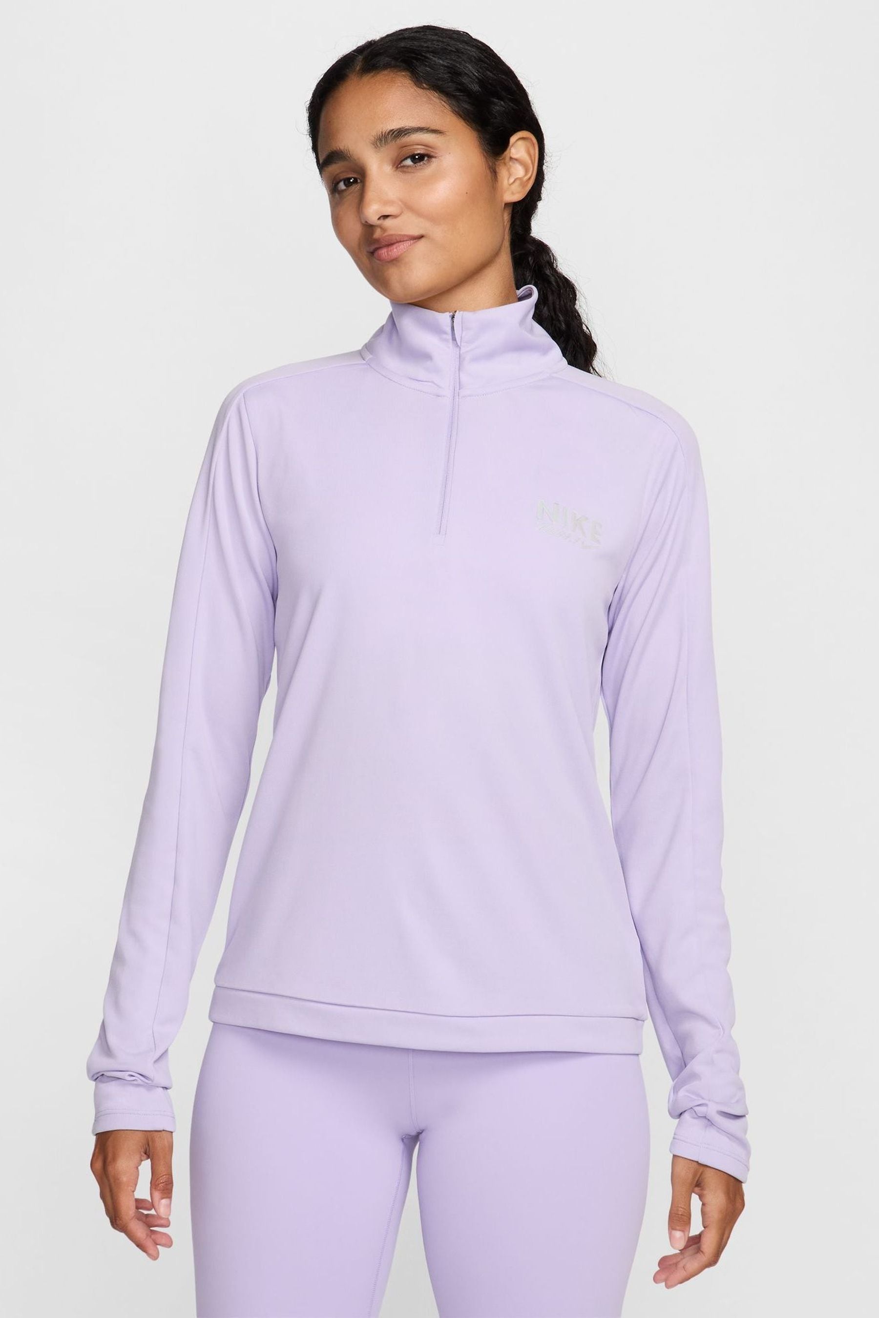 Футболка для бега Pacer с длинными рукавами и застежкой молнией на половину длины Nike, фиолетовый
Футболка для бега Pacer с длинными рукавами и застежкой молнией на половину длины Nike, фиолетовый