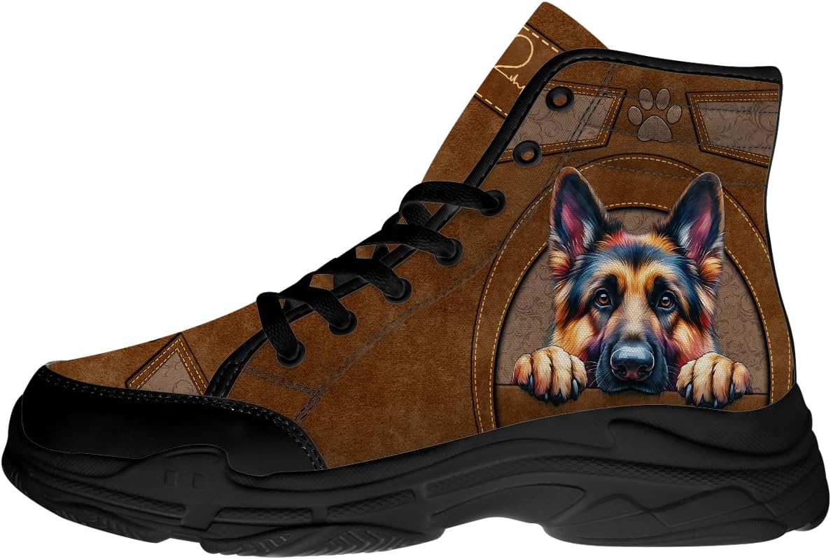 Высокие кеды с изображением немецкой овчарки для женщин и мужчин, кроссовки на платформе с шнуровкой и принтом собак, подарки для нее и для него Generic, 3101 Brown
Высокие кеды с изображением немецкой овчарки для женщин и мужчин, кроссовки на платформе с шнуровкой и принтом собак, подарки для нее и для него Generic, 3101 Brown