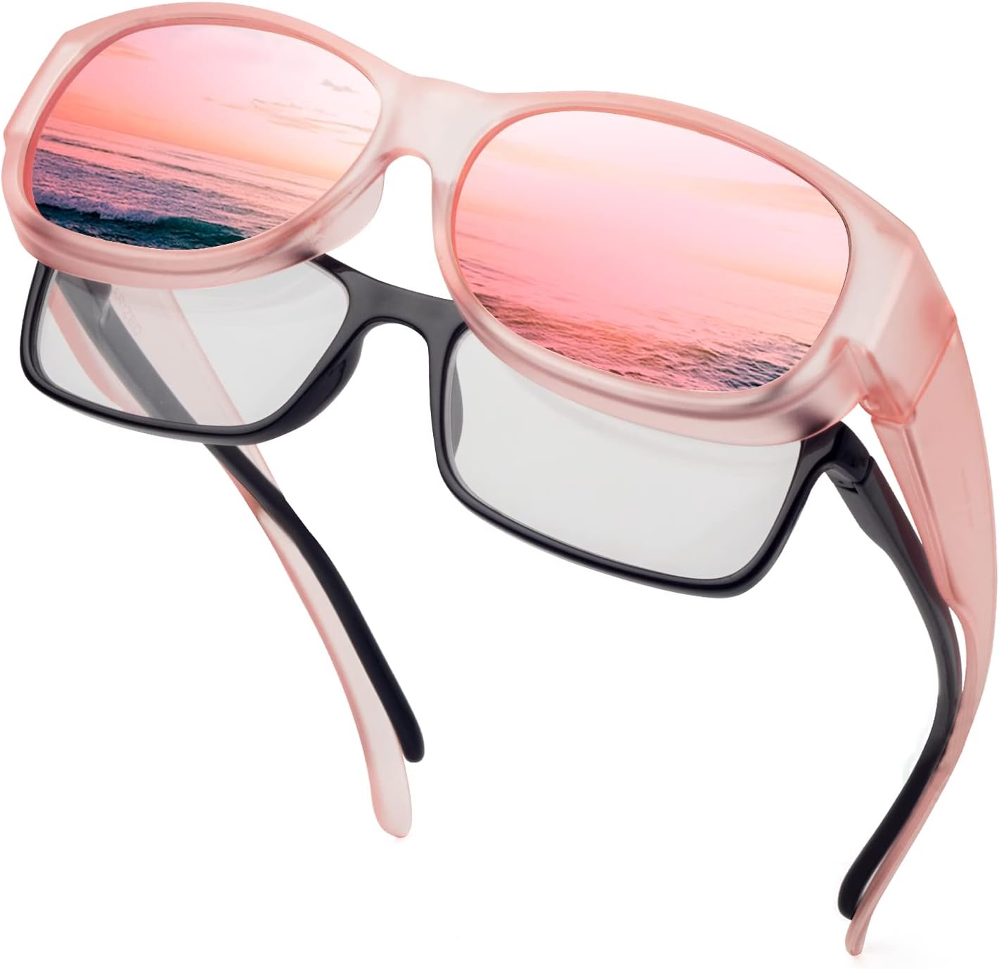 Солнцезащитные очки с поляризованным покрытием, надеваемые поверх обычных очков, женские солнцезащитные очки с защитой от УФ-излучения, легкие Face Shadow, M Matte Pink / Pink Mirrored
Солнцезащитные очки с поляризованным покрытием, надеваемые поверх обычных очков, женские солнцезащитные очки с защитой от УФ-излучения, легкие Face Shadow, M Matte Pink / Pink Mirrored