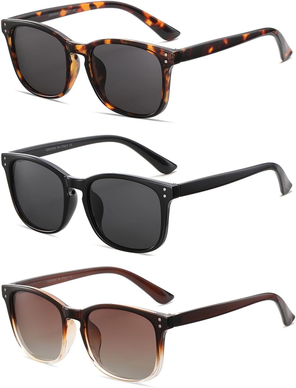 Поляризованные солнцезащитные очки для женщин в классическом ретро-стиле с модным дизайном, защита от УФ-излучения UV 400 (3 шт.) NCLLCE, B2 Tortoise Grey+black Grey+brown Gradient(3 Pack)
Поляризованные солнцезащитные очки для женщин в классическом ретро-стиле с модным дизайном, защита от УФ-излучения UV 400 (3 шт.) NCLLCE, B2 Tortoise Grey+black Grey+brown Gradient(3 Pack)