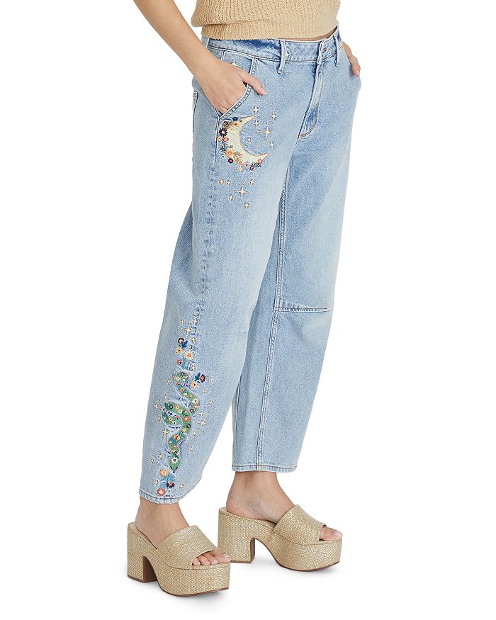 Барбара X Hallucination Укороченные джинсы с высокой посадкой и широкими штанинами в светлом оттенке Driftwood, синий
Барбара X Hallucination Укороченные джинсы с высокой посадкой и широкими штанинами в светлом оттенке Driftwood, синий