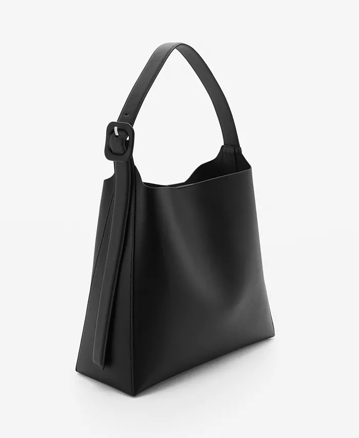 Женская сумка-шоппер с пряжкой MANGO, черный
Женская сумка-шоппер с пряжкой MANGO, черный