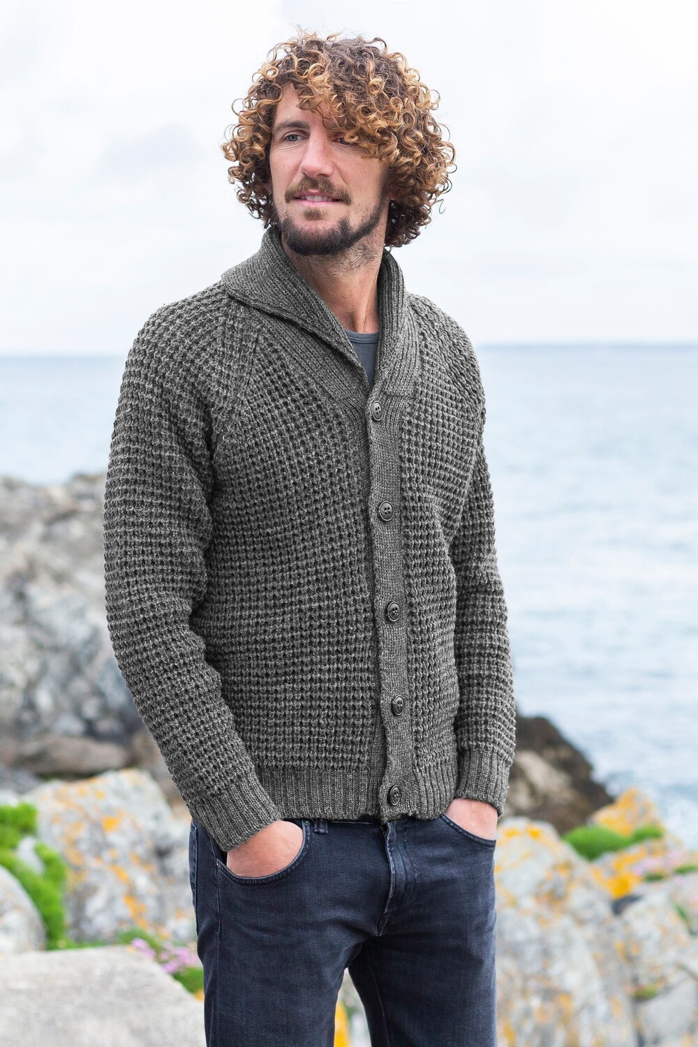 Мужской кардиган с вафельной вязкой Celtic & Co., серый
Мужской кардиган с вафельной вязкой Celtic & Co., серый