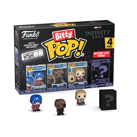 Funko Bitty POP!, коллекционная фигурка, Marvel, The Infinity Saga, 4 шт. Funko POP!
Funko Bitty POP!, коллекционная фигурка, Marvel, The Infinity Saga, 4 шт. Funko POP!