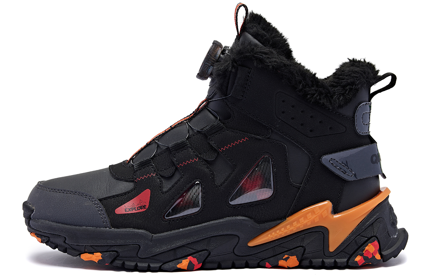 QIAODAN Скользостойкие износостойкие мид-топ детские баскетбольные кроссовки Black/Aurora Red для подростков
QIAODAN Скользостойкие износостойкие мид-топ детские баскетбольные кроссовки Black/Aurora Red для подростков