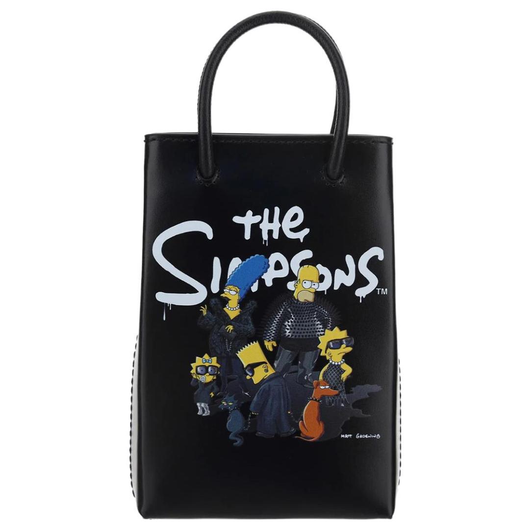 Чёрная мини-сумка для покупок The Simpsons Balenciaga
Чёрная мини-сумка для покупок The Simpsons Balenciaga