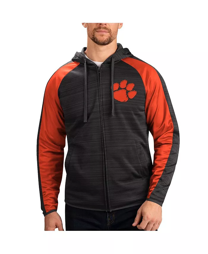 Мужская черная толстовка с молнией Clemson Tigers Neutral Zone реглан G-III Sports by Carl Banks
Мужская черная толстовка с молнией Clemson Tigers Neutral Zone реглан G-III Sports by Carl Banks