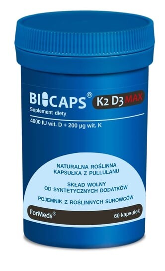 Formeds, Bicaps K2 D3 Max - 60 капсул
Formeds, Bicaps K2 D3 Max - 60 капсул