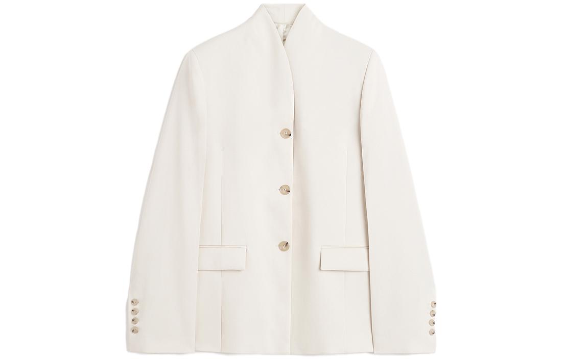 Без воротника Однобортный Блейзер TOTEME Белый
Без воротника Однобортный Блейзер TOTEME Белый