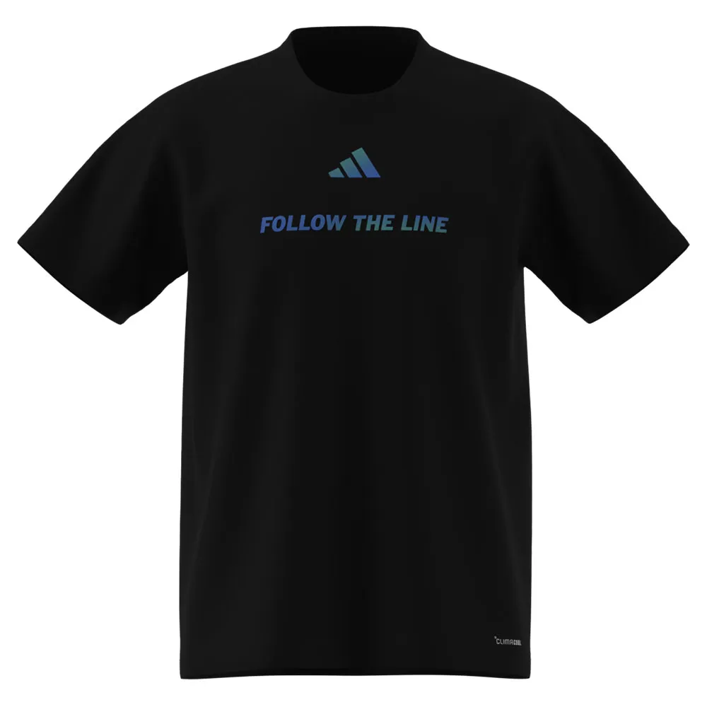 Футболка с коротким рукавом спортивная adidas Follow The Line, черный
Футболка с коротким рукавом спортивная adidas Follow The Line, черный