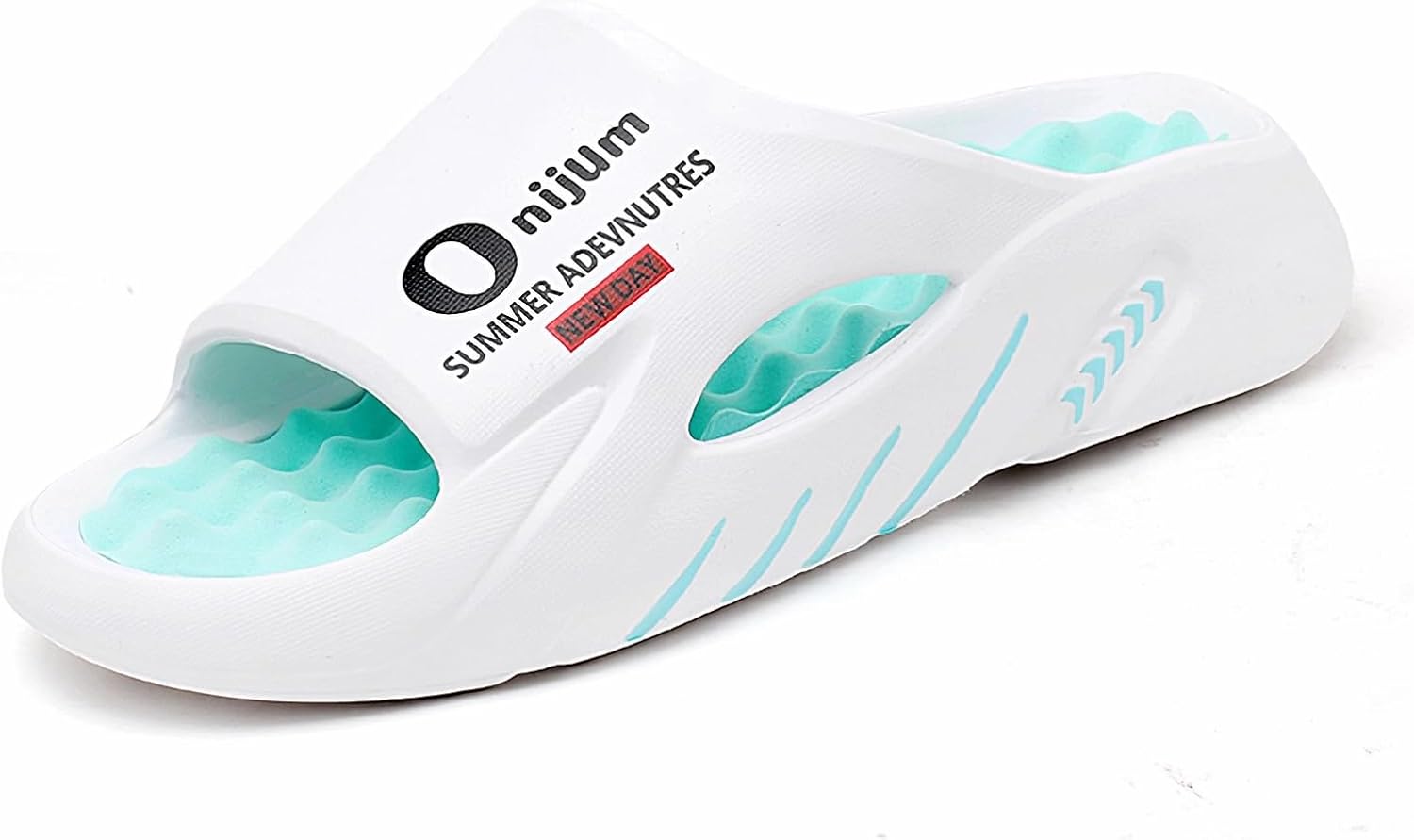 Мужские домашние тапочки WARKTMY с мягкой подошвой, легкие, для душа, с акупрессурным эффектом и открытым носком, для ходьбы дома и на улице, белый/голубой
Мужские домашние тапочки WARKTMY с мягкой подошвой, легкие, для душа, с акупрессурным эффектом и открытым носком, для ходьбы дома и на улице, белый/голубой