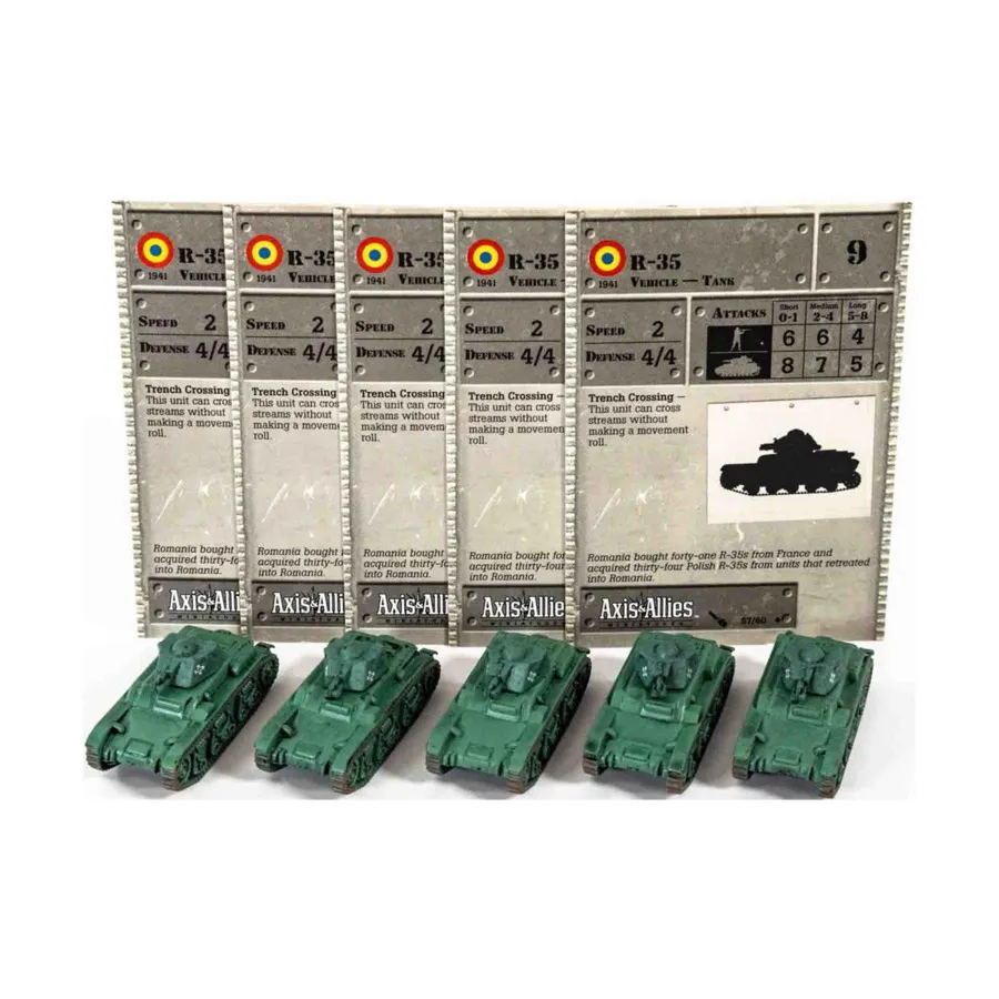 Р-35 (У) x5, Axis & Allies - Collectible Miniatures Game - Eastern Front 1941-1945 Singles
Р-35 (У) x5, Axis & Allies - Collectible Miniatures Game - Eastern Front 1941-1945 Singles