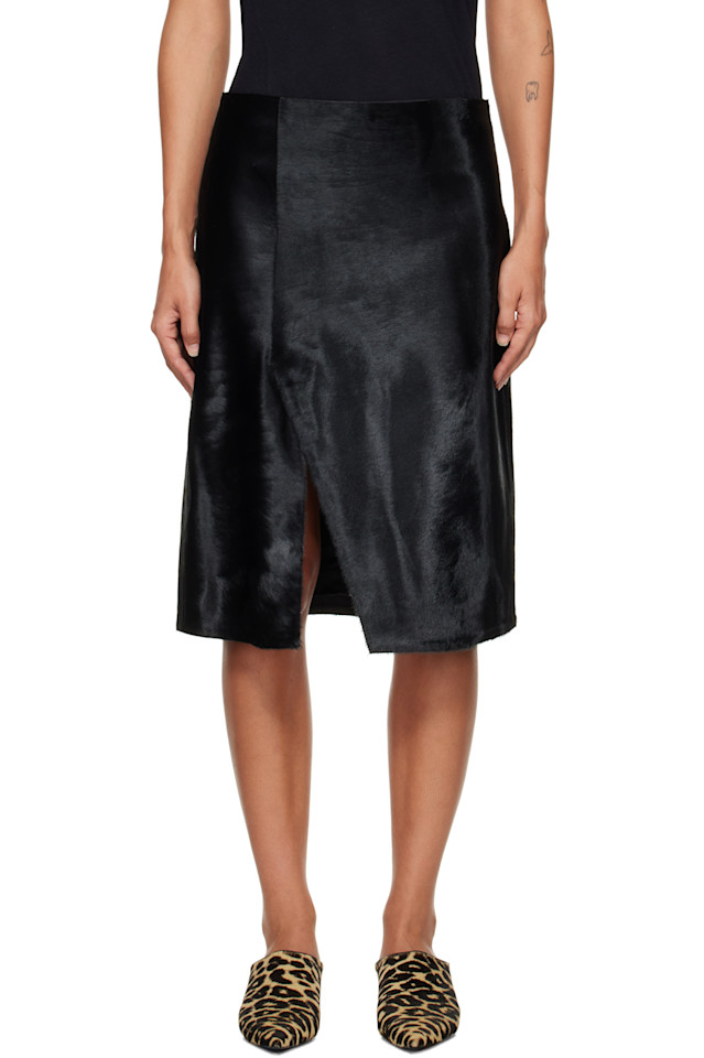Loulou De Saison Асимметричная кожаная юбка миди Myra с эффектом пони
Loulou De Saison Асимметричная кожаная юбка миди Myra с эффектом пони