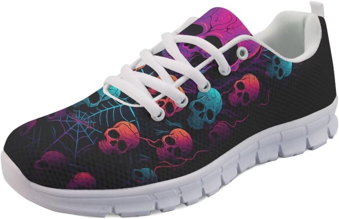 Кроссовки Forchrinse для женщин и мужчин, повседневные обувь на шнуровке, дышащие легкие теннисные кроссовки для тренировок и ходьбы, Colorful Skull
Кроссовки Forchrinse для женщин и мужчин, повседневные обувь на шнуровке, дышащие легкие теннисные кроссовки для тренировок и ходьбы, Colorful Skull