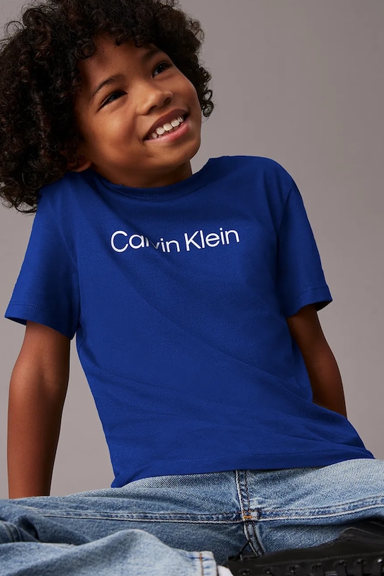 Детская хлопковая футболка Calvin Klein Jeans, темно-синий
Детская хлопковая футболка Calvin Klein Jeans, темно-синий
