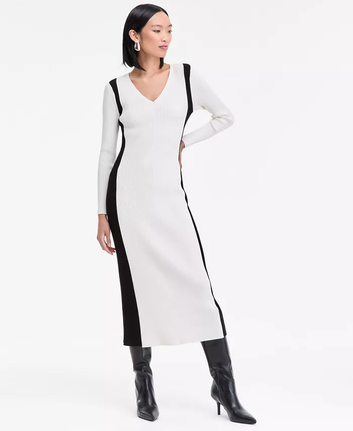 Женское платье-свитер с контрастными вставками I.N.C. International Concepts, белый
Женское платье-свитер с контрастными вставками I.N.C. International Concepts, белый