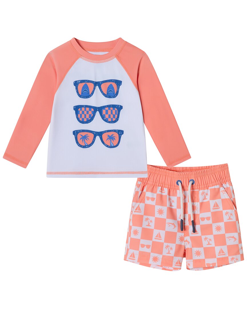 Комплект Andy & Evan: рашгард и пляжные шорты, оранжевый
Комплект Andy & Evan: рашгард и пляжные шорты, оранжевый