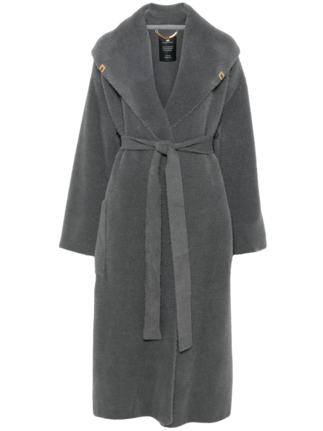 Пальто-обертка Elisabetta Franchi, серый
Пальто-обертка Elisabetta Franchi, серый