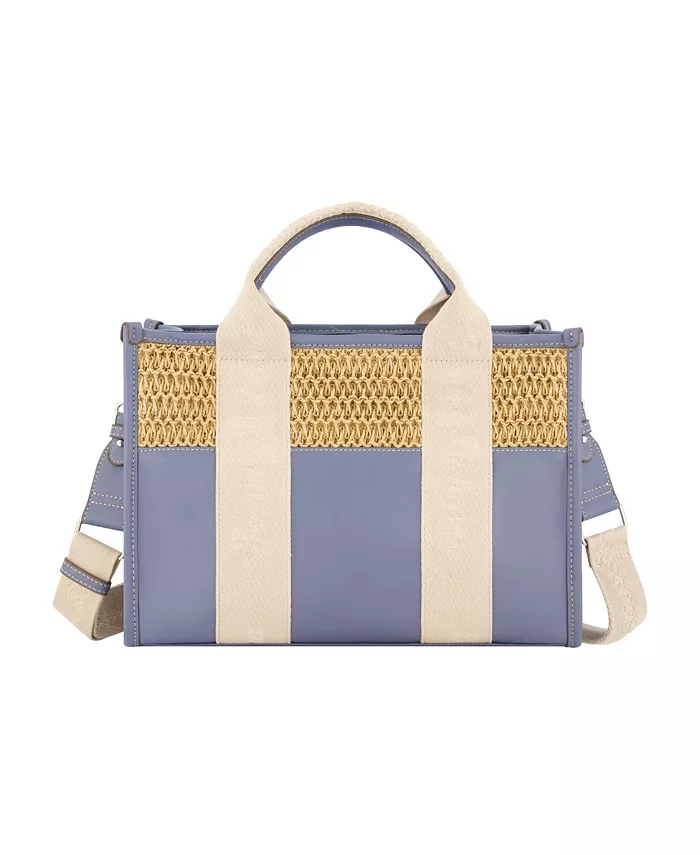 Современная сумка-тоут с логотипом из рафии и тесьмы Tommy Bahama, синий
Современная сумка-тоут с логотипом из рафии и тесьмы Tommy Bahama, синий