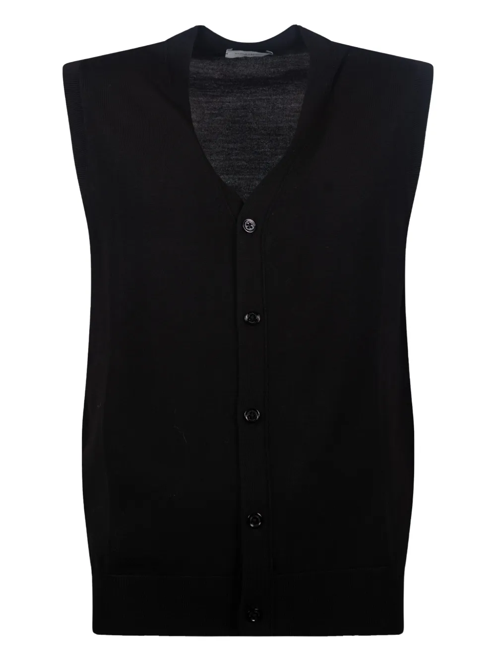Вязаный жилет на пуговицах Paolo Pecora, черный
Вязаный жилет на пуговицах Paolo Pecora, черный