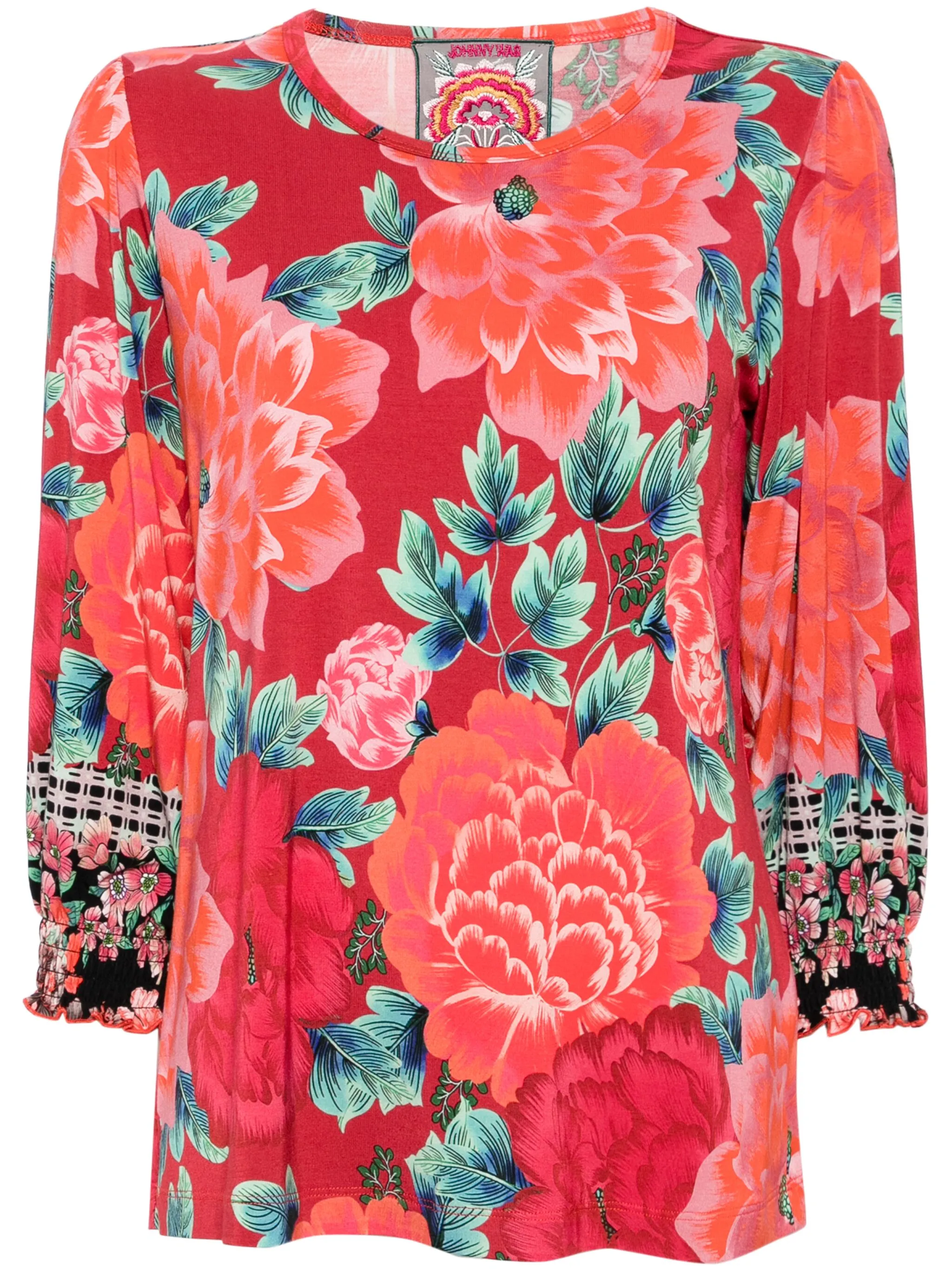 Футболка с цветочным принтом Johnny Was, красный
Футболка с цветочным принтом Johnny Was, красный