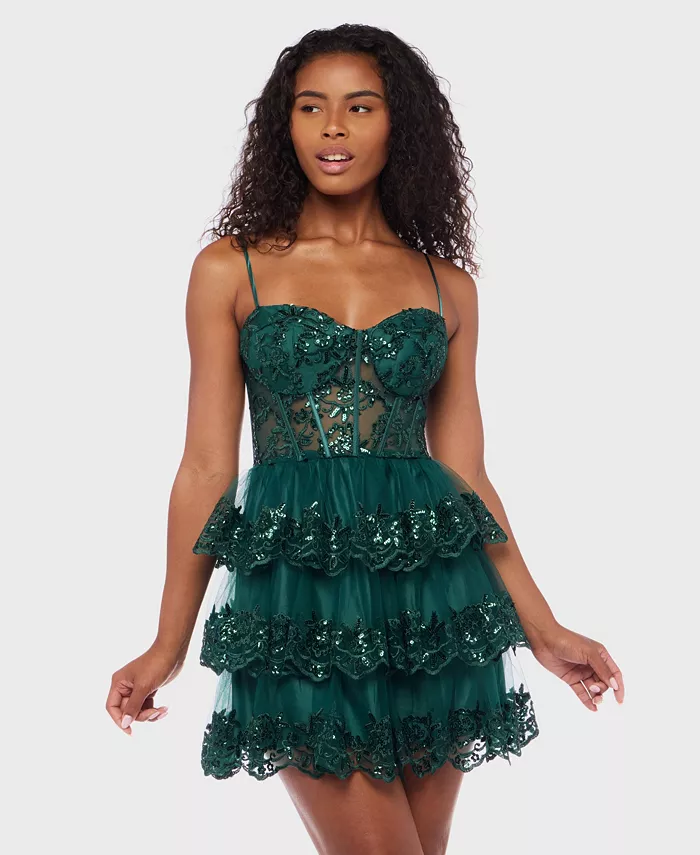 Короткое платье-клеш с декором для юниоров Alex & Sophia
Короткое платье-клеш с декором для юниоров Alex & Sophia