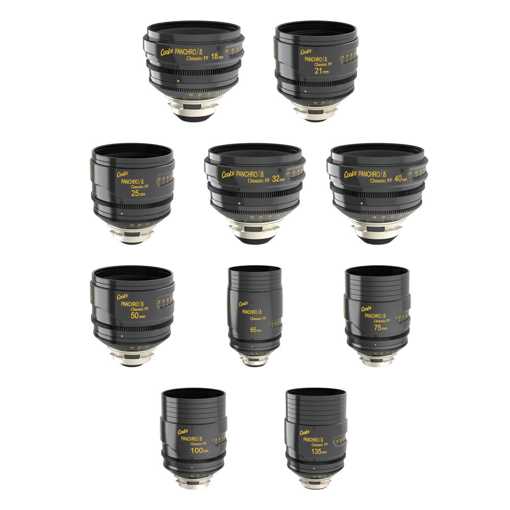 Cooke Panchro/i Classic Full-Frame 10-Lens Set (Feet)
Cooke Panchro/i Classic Full-Frame 10-Lens Set (Feet)