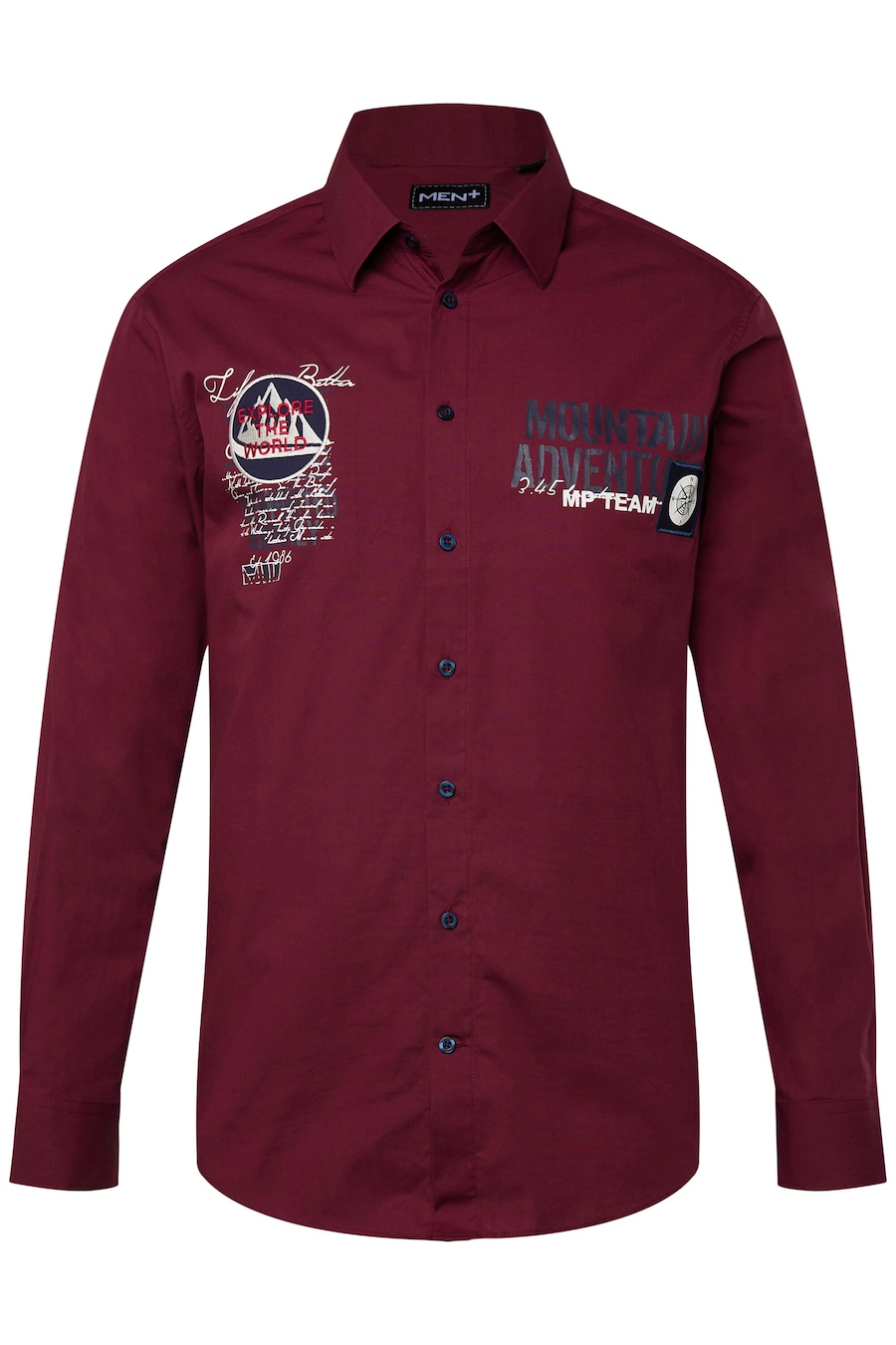 Рубашка на пуговицах Comfort fit Men Plus, бордовый
Рубашка на пуговицах Comfort fit Men Plus, бордовый