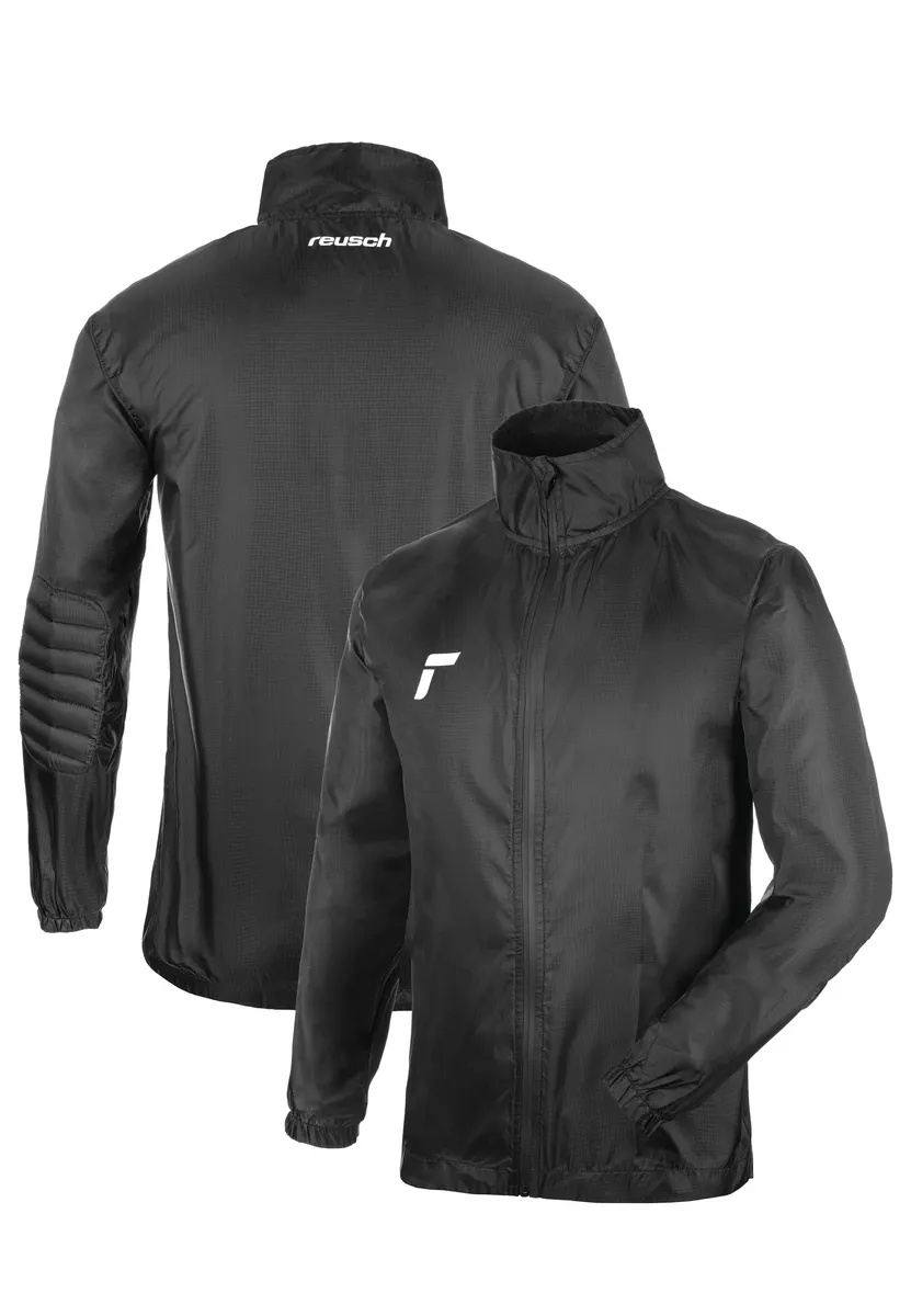 Куртка тренировочная Reusch "Goalkeeper Raincoat Padded" с утепленными деталями, черно-белый, Черный, Куртка тренировочная Reusch "Goalkeeper Raincoat Padded" с утепленными деталями, черно-белый