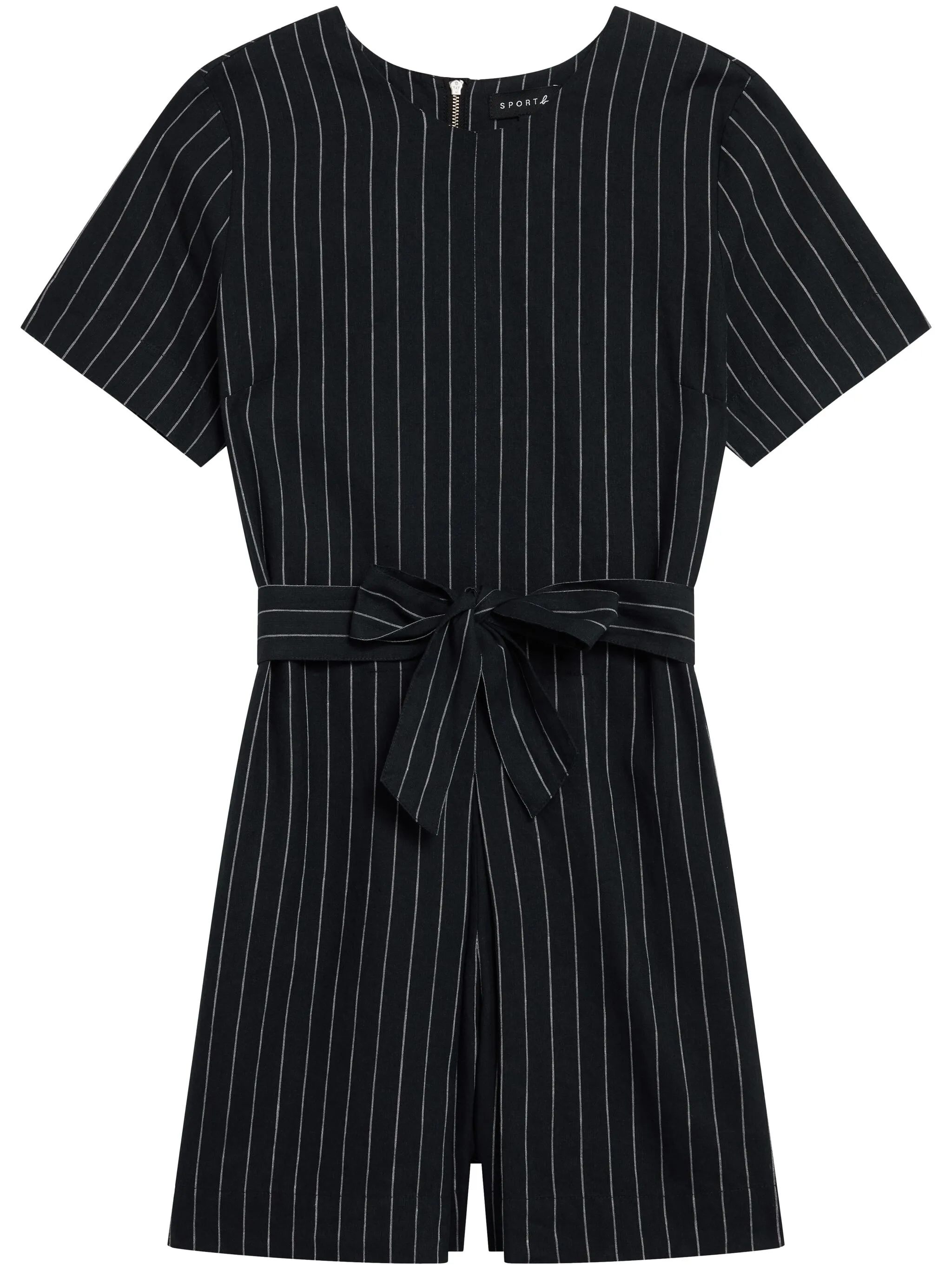Ромпер в тонкую полоску с поясом Sport B. By Agnès B., черный
Ромпер в тонкую полоску с поясом Sport B. By Agnès B., черный