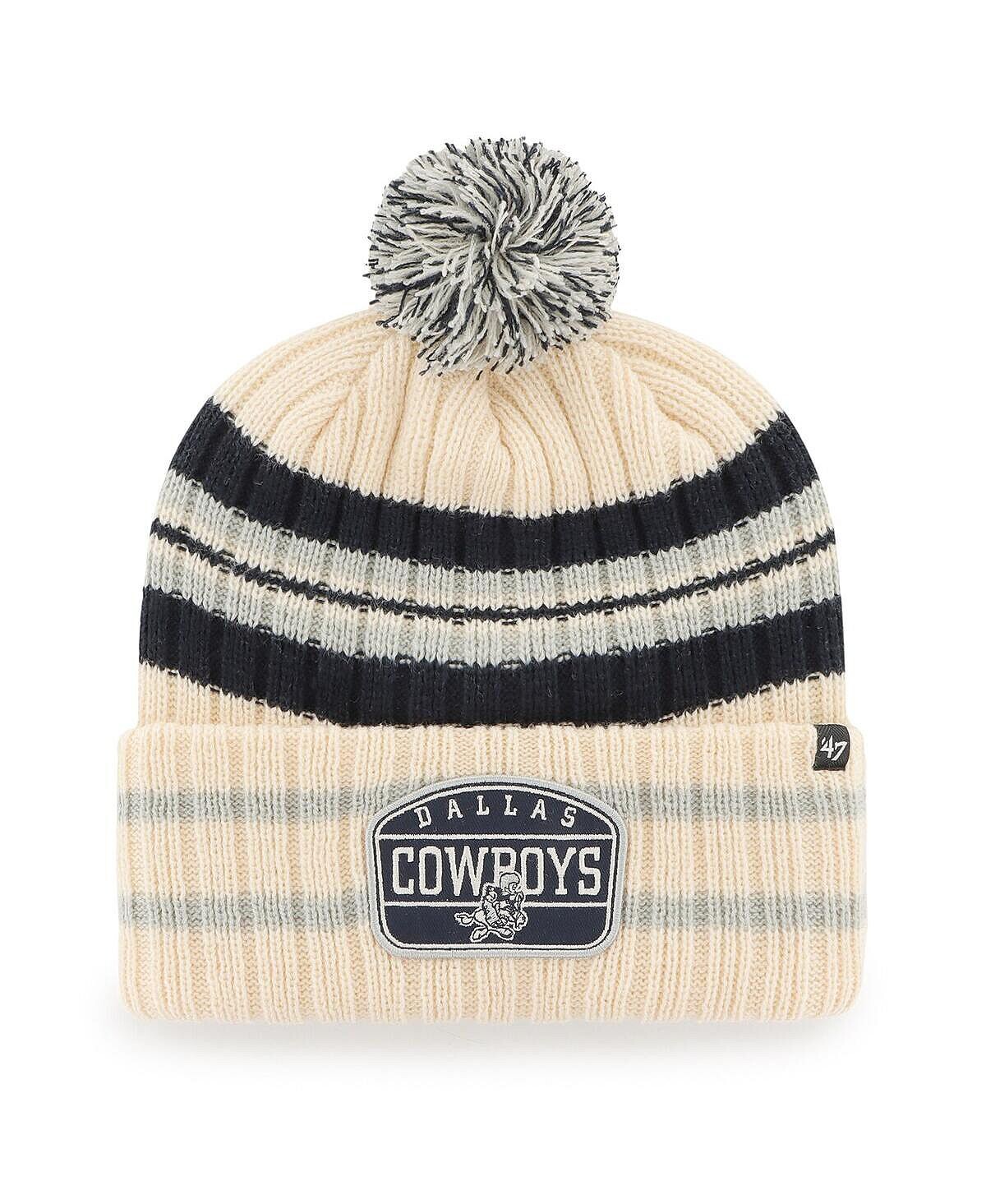 Мужская кремовая вязаная шапка с манжетами и помпоном Dallas Cowboys Hone Patch '47 Brand
Мужская кремовая вязаная шапка с манжетами и помпоном Dallas Cowboys Hone Patch '47 Brand