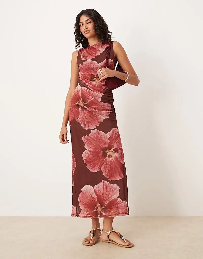 Платье миди ASOS DESIGN из сетчатой ткани без рукавов с разрезом по бокам и крупным розовым цветочным принтом
Платье миди ASOS DESIGN из сетчатой ткани без рукавов с разрезом по бокам и крупным розовым цветочным принтом