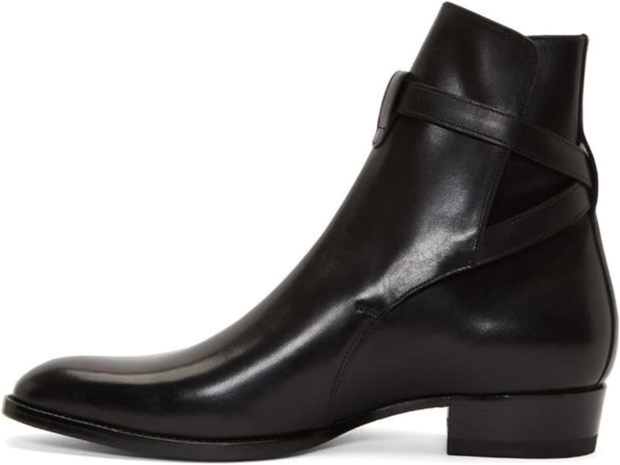 Мужские замшевые ботинки Santimon Jodhpur с пряжкой, модные роскошные ботинки до щиколотки Chelsea для повседневной и официальной носки с мягкой стелькой и противоскользящей подошвой, черный
Мужские замшевые ботинки Santimon Jodhpur с пряжкой, модные роскошные ботинки до щиколотки Chelsea для повседневной и официальной носки с мягкой стелькой и противоскользящей подошвой, черный