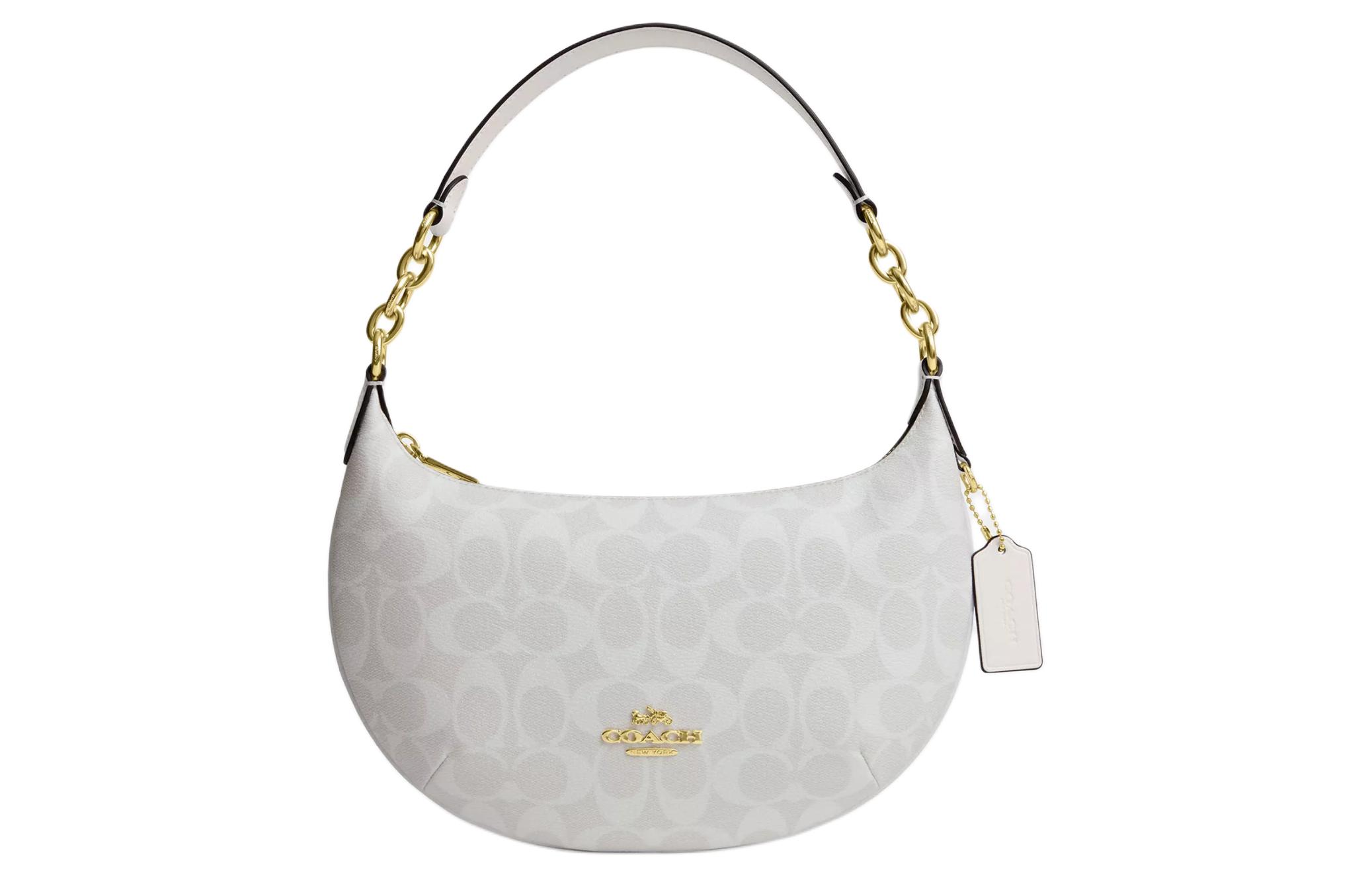 COACH Сумка через плечо из пайтона с покрытием из ткани и гладкой кожи большого размера для женщин золотистый мел ледниково-белый
COACH Сумка через плечо из пайтона с покрытием из ткани и гладкой кожи большого размера для женщин золотистый мел ледниково-белый