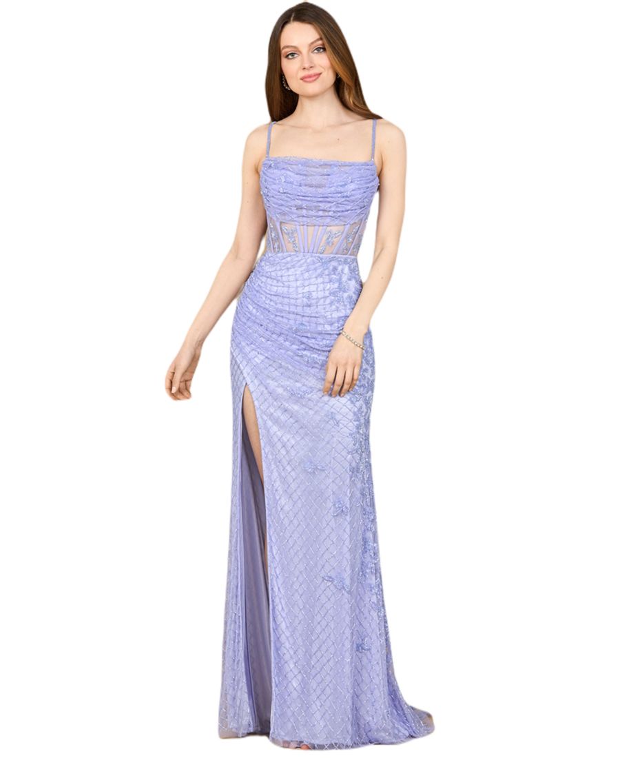 Женское платье-корсаж 9923 с бисером и разрезом Lara, Blue iris
Женское платье-корсаж 9923 с бисером и разрезом Lara, Blue iris