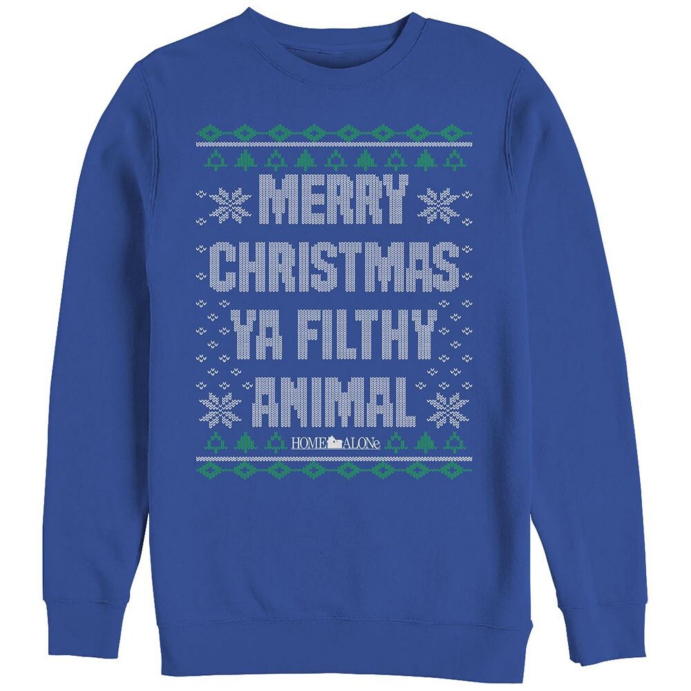 Свитер Big & Tall Home Alone Merry Christmas Ya Filthy Animal, флисовый свитер с рисунком Licensed Character, цвет Royal
Свитер Big & Tall Home Alone Merry Christmas Ya Filthy Animal, флисовый свитер с рисунком Licensed Character, цвет Royal