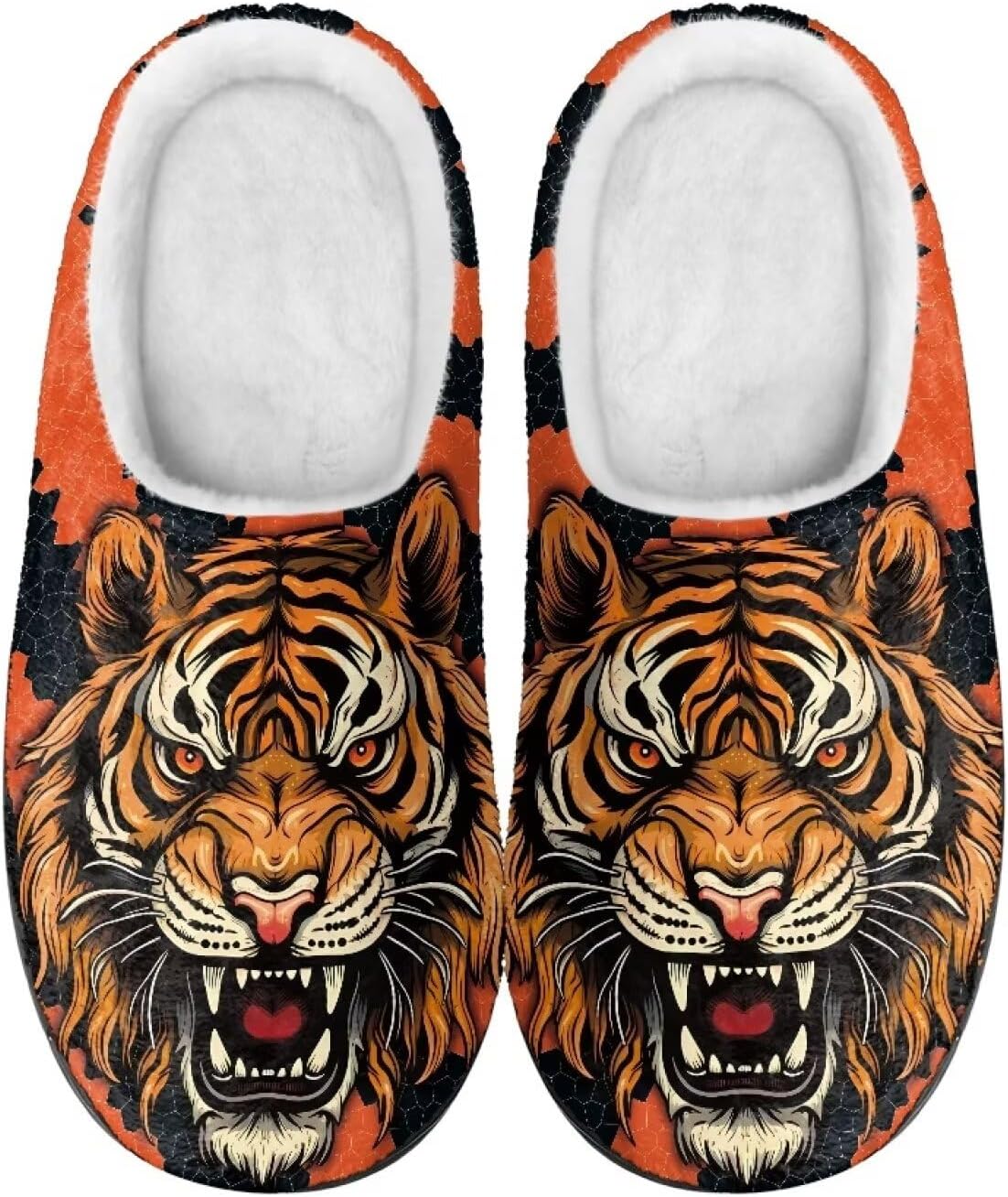 Мужские и женские плюшевые тапочки для пары, фланелевые теплые мягкие уютные тапочки, домашние тапочки для спальни и улицы, размеры 3-15 Zcfygdx, Fierce Tiger Pattern Print
Мужские и женские плюшевые тапочки для пары, фланелевые теплые мягкие уютные тапочки, домашние тапочки для спальни и улицы, размеры 3-15 Zcfygdx, Fierce Tiger Pattern Print