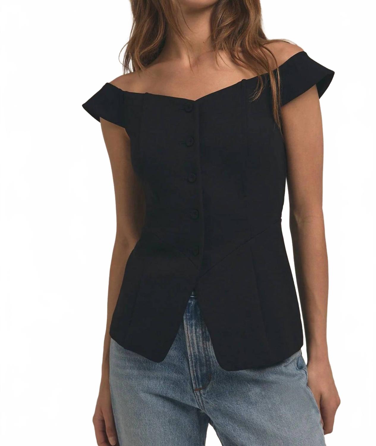 Топ с открытыми плечами The One That I Want в черном цвете Favorite Daughter
Топ с открытыми плечами The One That I Want в черном цвете Favorite Daughter