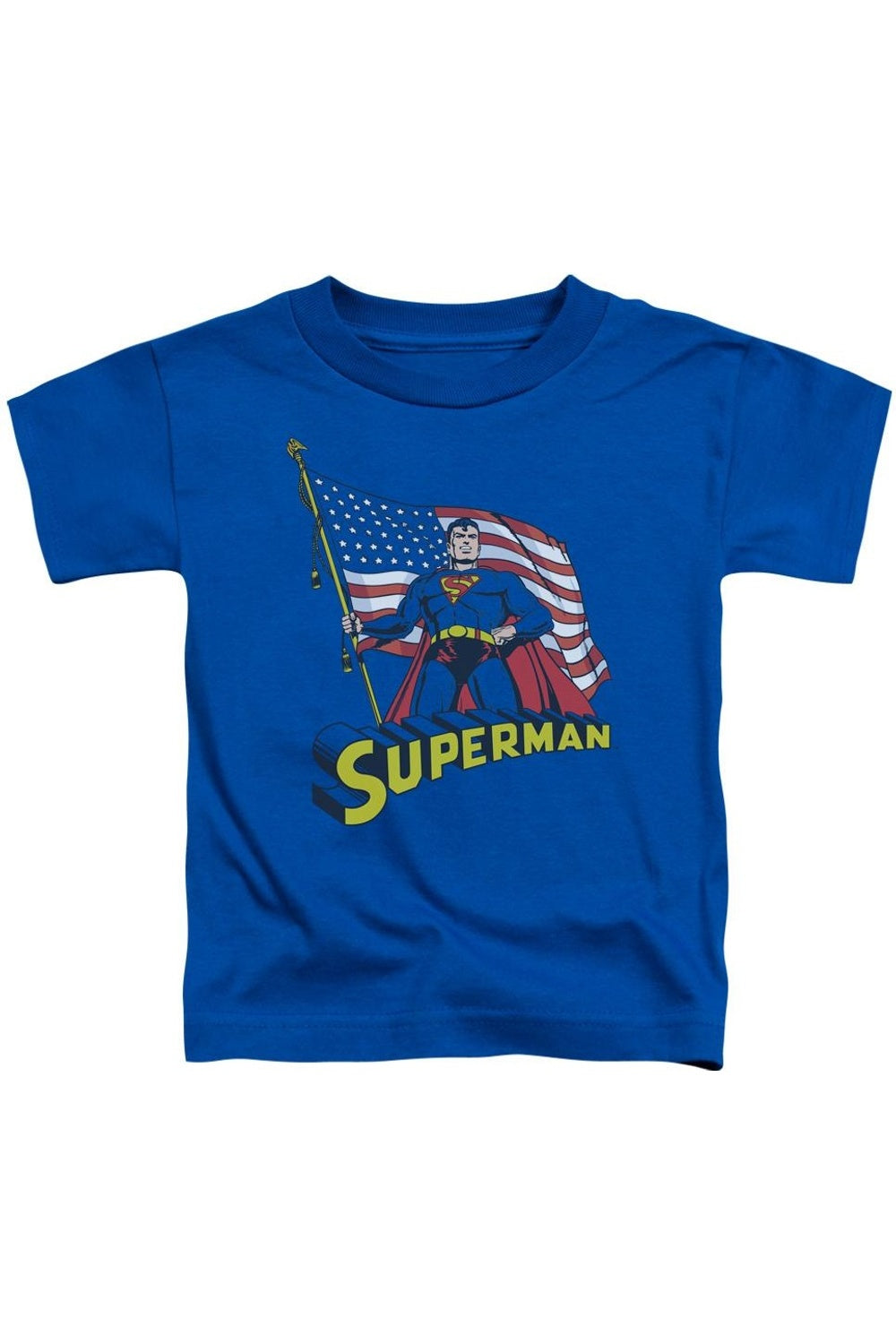 Футболка с коротким рукавом для малышей с американским флагом и Суперменом Gildan, синий
Футболка с коротким рукавом для малышей с американским флагом и Суперменом Gildan, синий