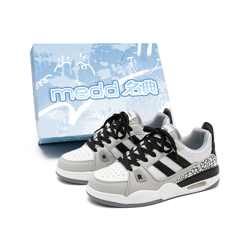 Medd Низкие скейтерские кроссовки унисекс бело-серые, цвет White Gray
Medd Низкие скейтерские кроссовки унисекс бело-серые, цвет White Gray