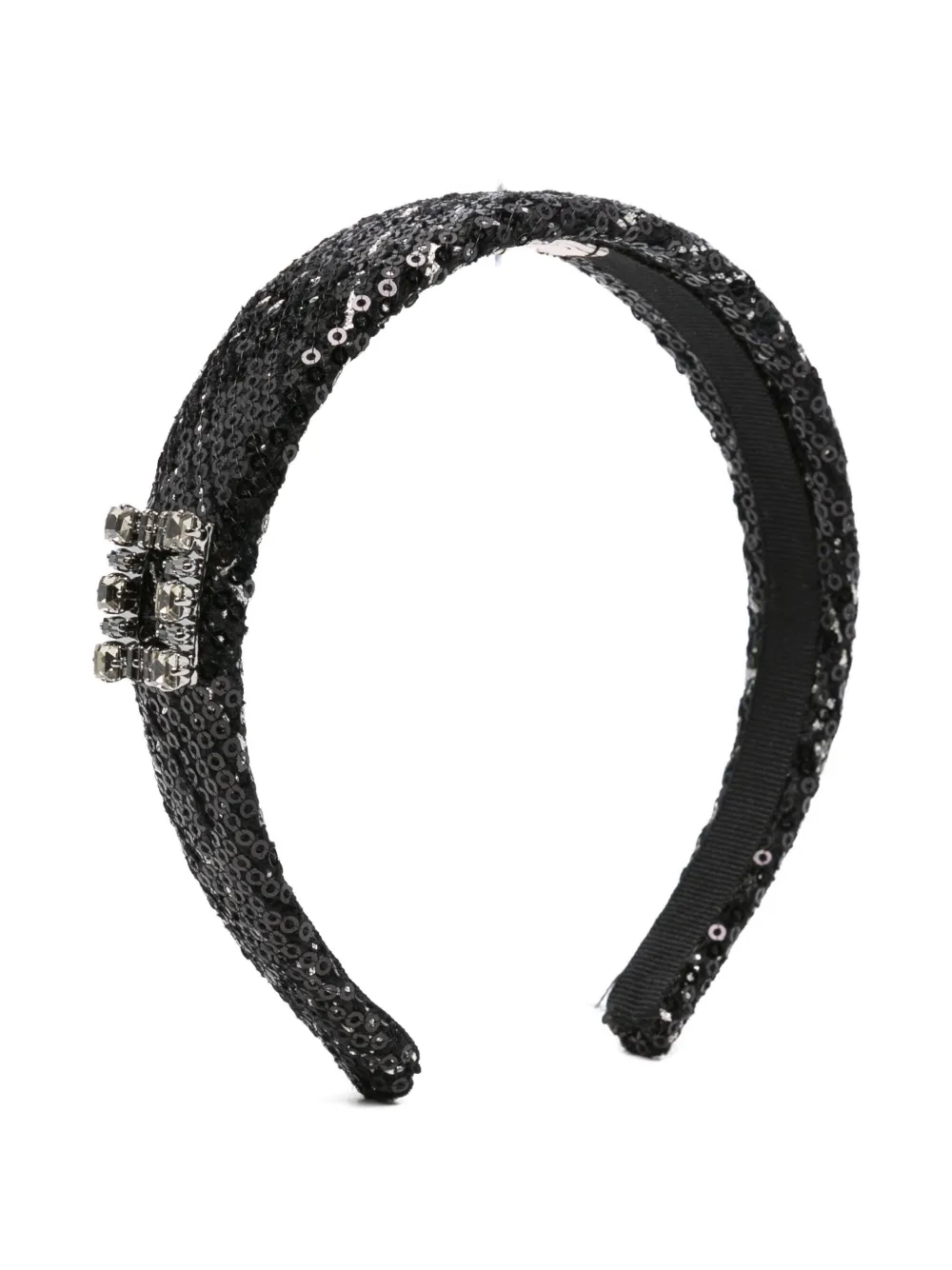 Ободок с кристаллами и пайетками Roger Vivier, черный
Ободок с кристаллами и пайетками Roger Vivier, черный