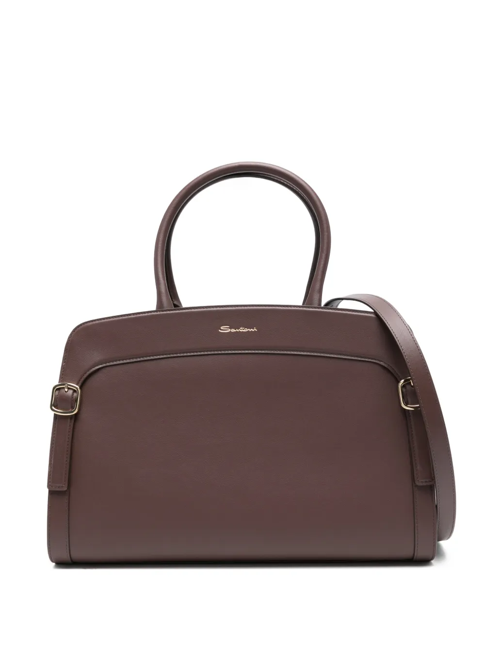 Сумка-тоут с пряжкой Santoni, коричневый
Сумка-тоут с пряжкой Santoni, коричневый