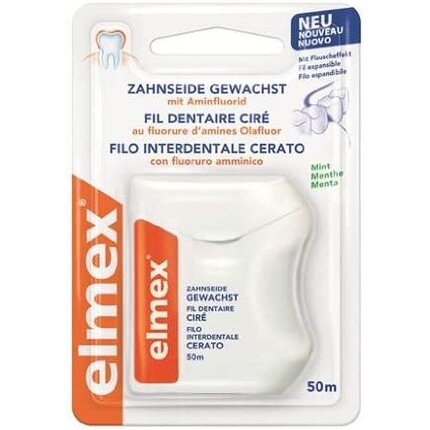 Вощеная зубная нить 50М, Elmex
Вощеная зубная нить 50М, Elmex