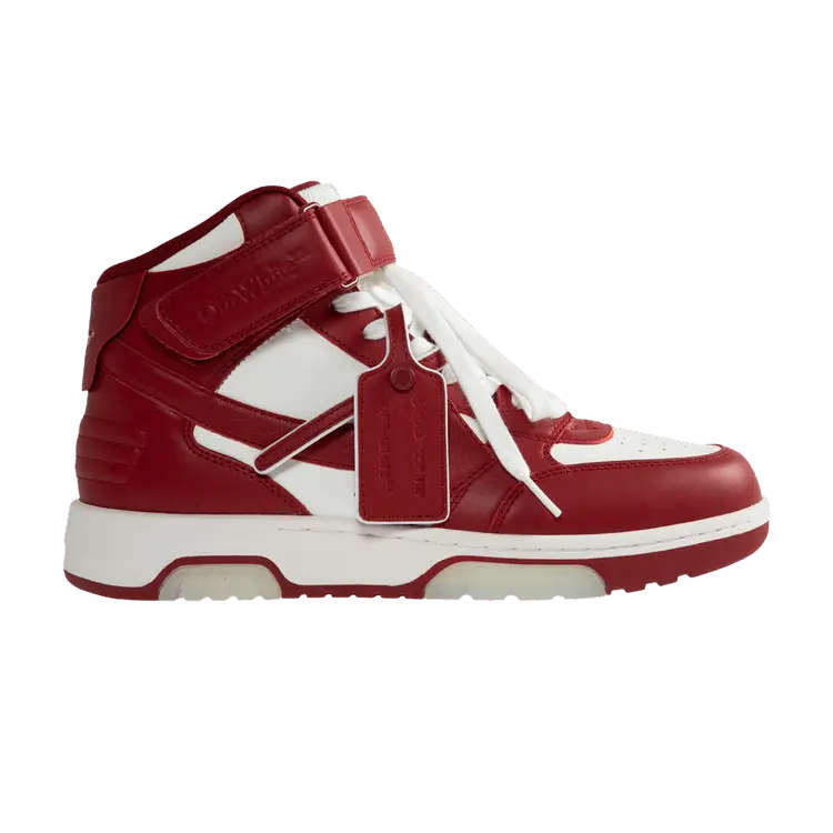 Кроссовки Off-White Off-White Out of Office Mid 'Red', красный 
Кроссовки Off-White Off-White Out of Office Mid 'Red', красный
