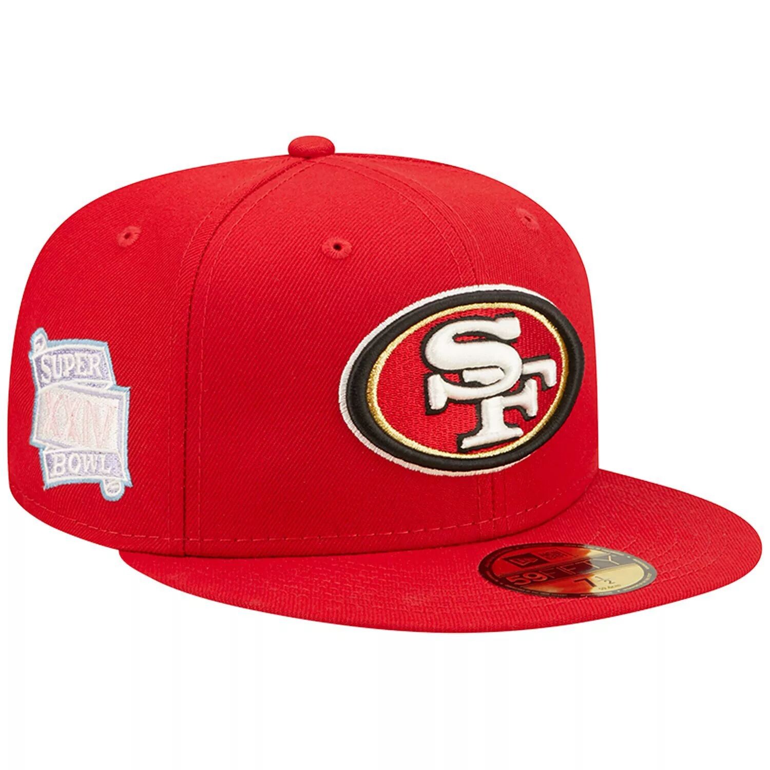 Мужская облегающая шляпа New Era Scarlet San Francisco 49ers Super Bowl XXIV Purple Pop 59FIFTY
Мужская облегающая шляпа New Era Scarlet San Francisco 49ers Super Bowl XXIV Purple Pop 59FIFTY