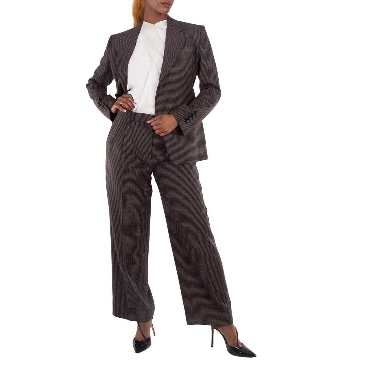 Барберри Гэль Шерстяные брюки в щенячьем зубе Burberry, серый/красный
Барберри Гэль Шерстяные брюки в щенячьем зубе Burberry, серый/красный